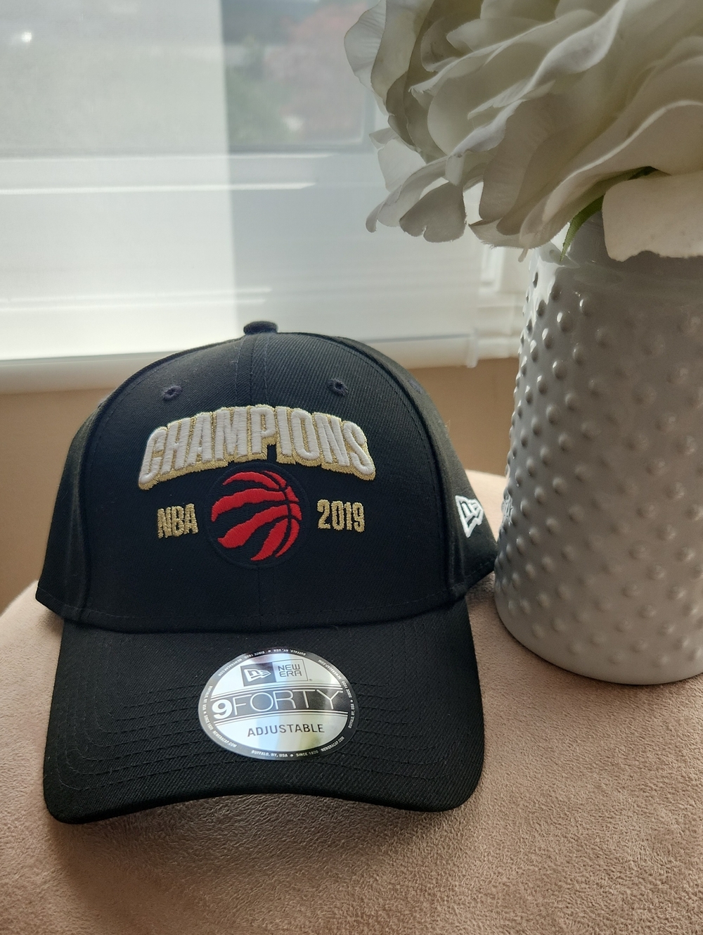 9Forty Black & Red Raptors 'Champions 2019' Adjustable NBA Cap 🏀✨️